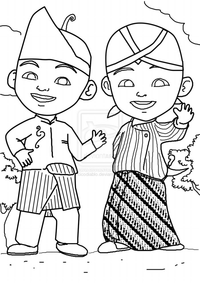 Detail Gambar Upin Ipin Hitam Putih Nomer 38