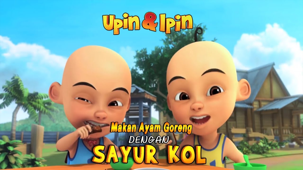 Detail Gambar Upin Ipin Makan Ayam Goreng Nomer 19