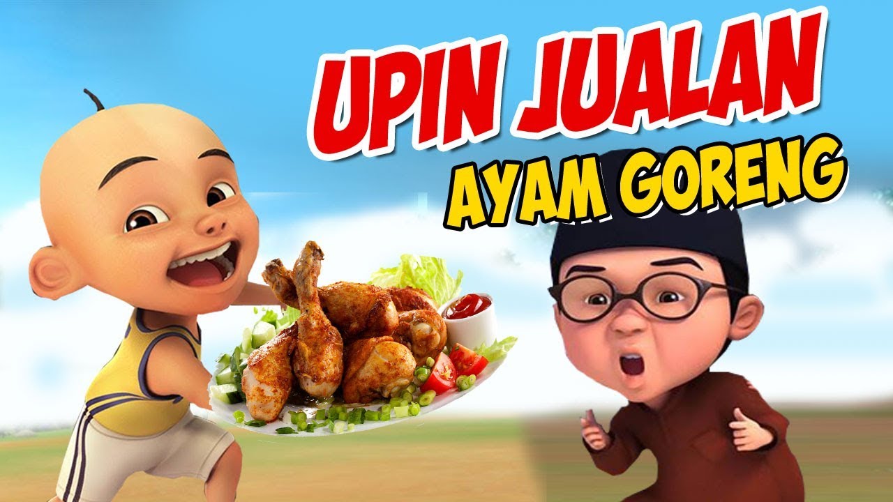 Detail Gambar Upin Ipin Makan Ayam Goreng Nomer 4