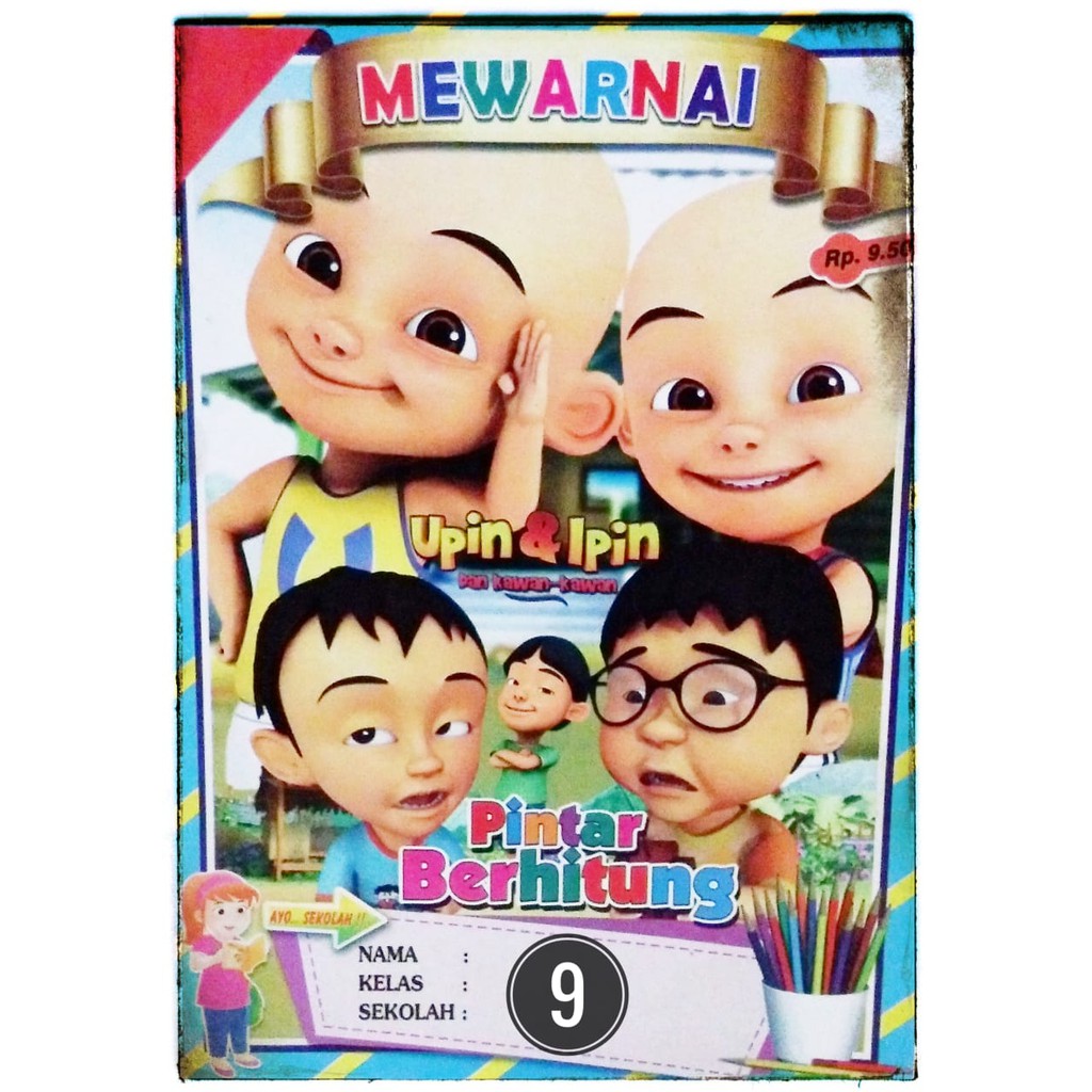 Detail Gambar Upin Ipin Mewarnai Nomer 51