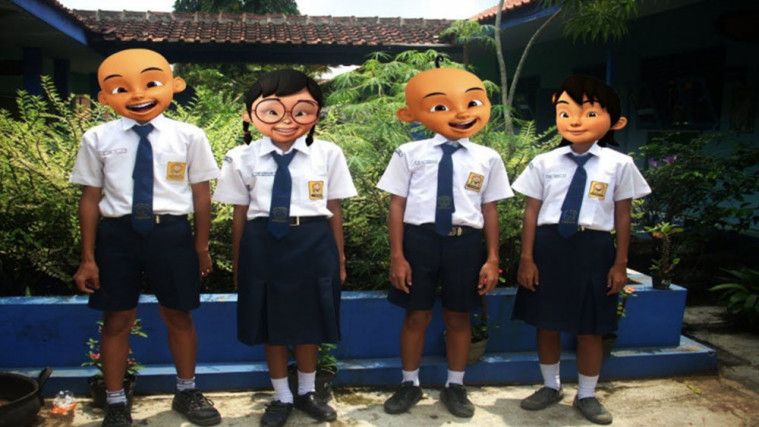 Detail Gambar Upin Ipin Sekolah Nomer 48