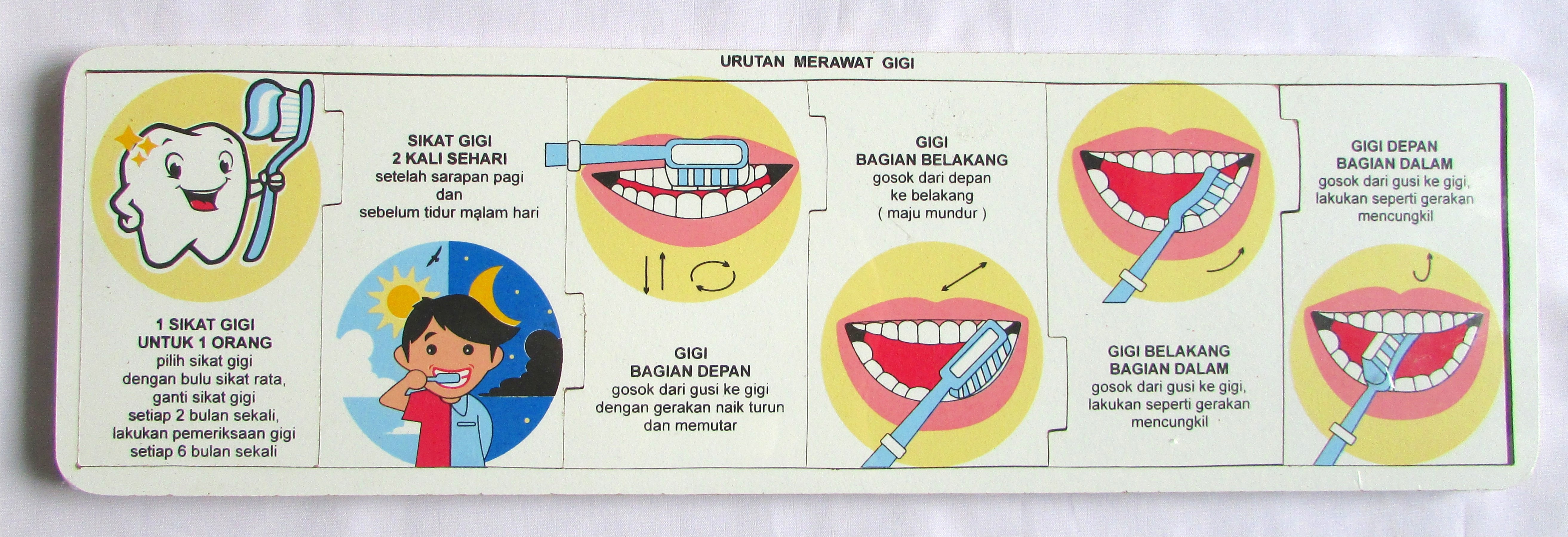 Detail Gambar Urutan Menggosok Gigi Nomer 4