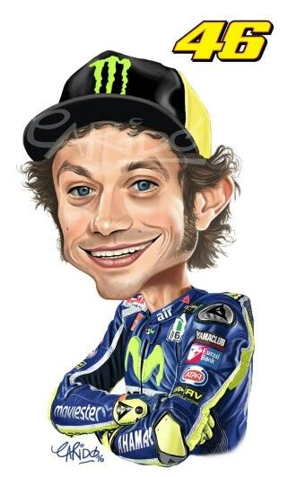 Detail Gambar Valentino Rossi Kartun Nomer 4