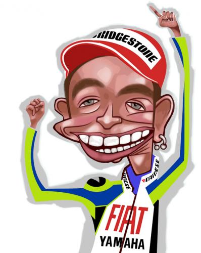 Detail Gambar Valentino Rossi Kartun Nomer 40