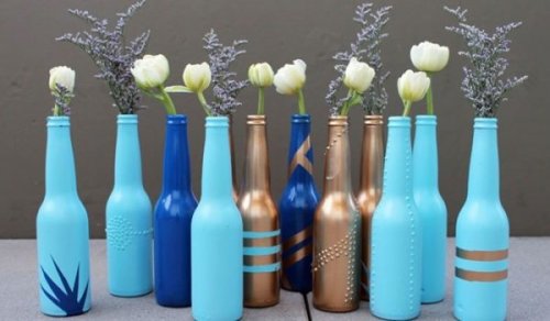 Detail Gambar Vas Bunga Dari Botol Sirup Nomer 19