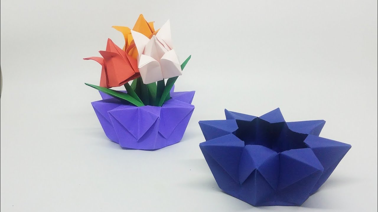 Detail Gambar Vas Bunga Dari Origami Nomer 13