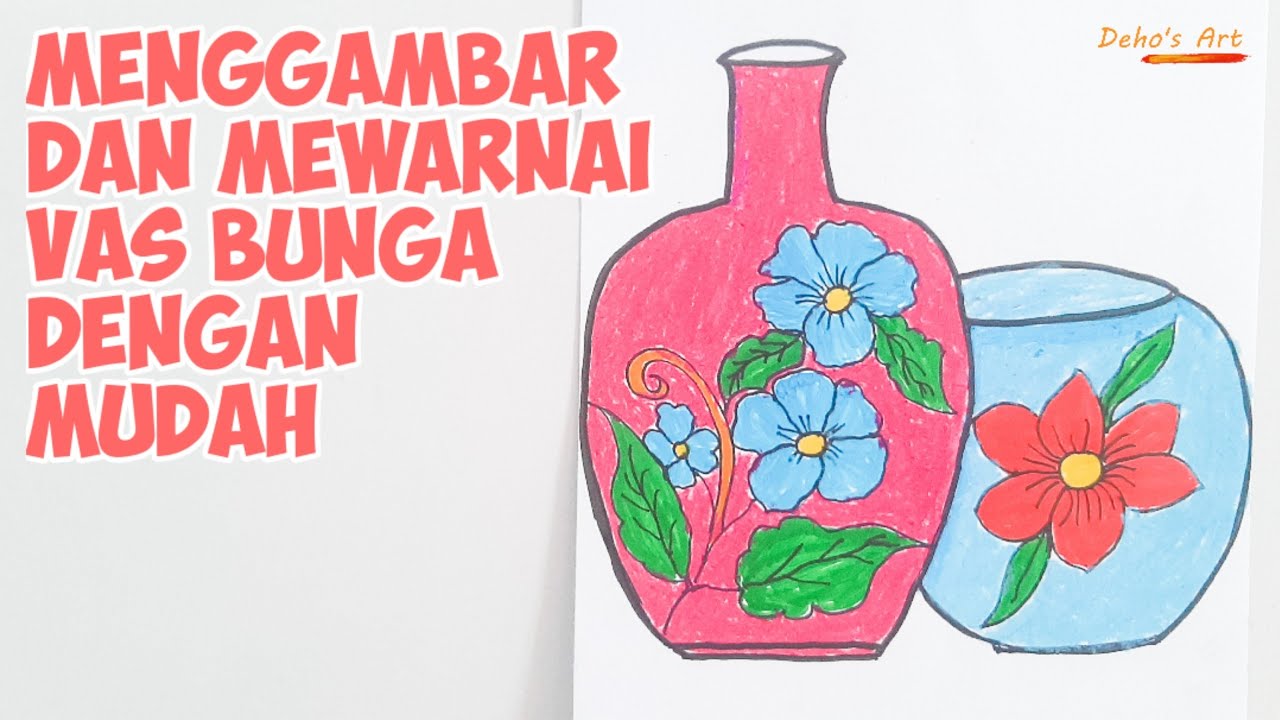 Detail Gambar Vas Bunga Mewarnai Nomer 51