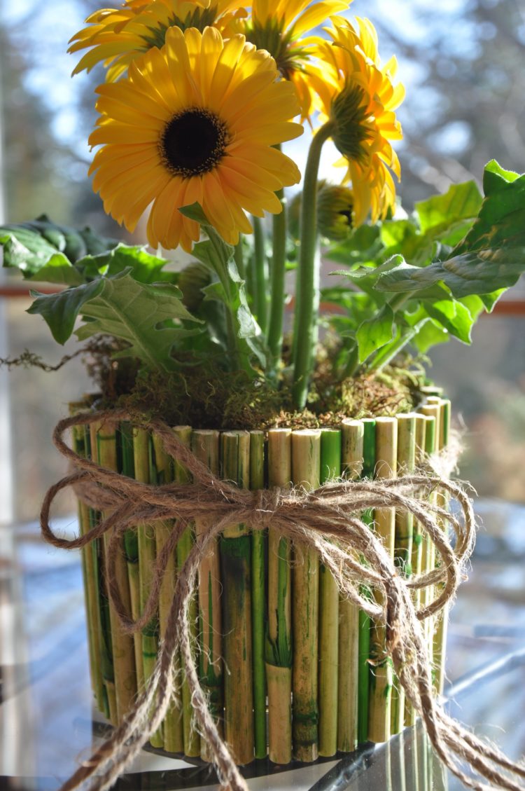 Detail Gambar Vas Bunga Terbuat Dari Bambu Nomer 45