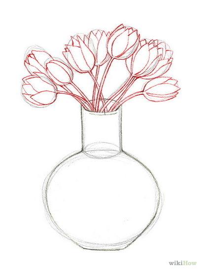Detail Gambar Vas Bunga Yang Mudah Digambar Nomer 22