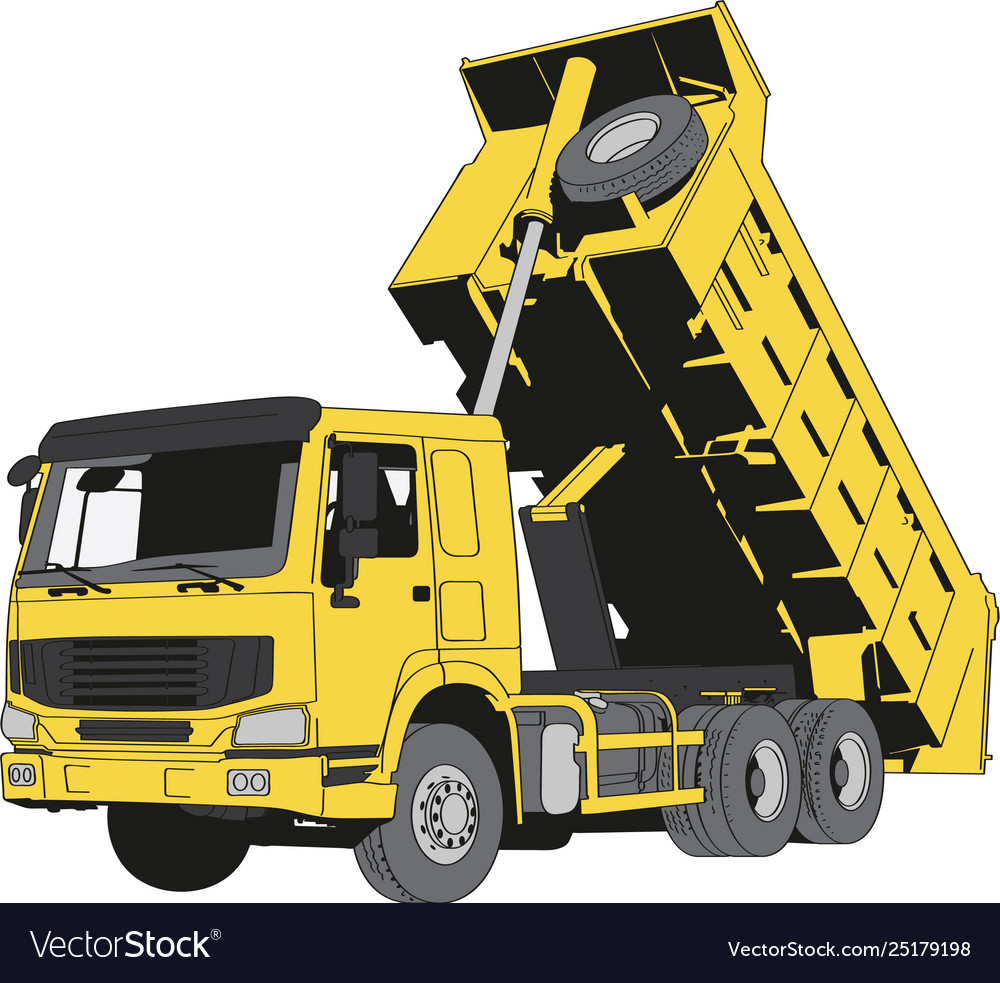 Gambar Vector Dump Truck - KibrisPDR