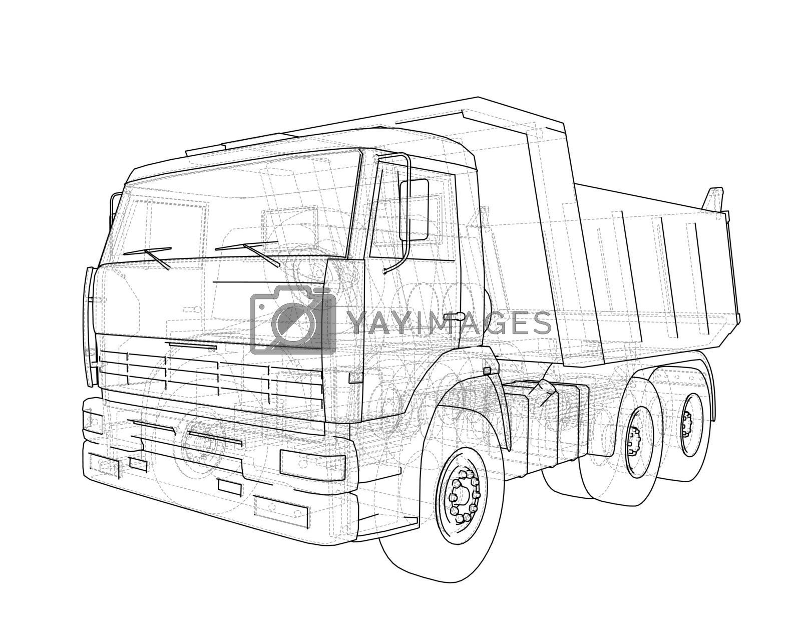 Detail Gambar Vector Dump Truck Nomer 48