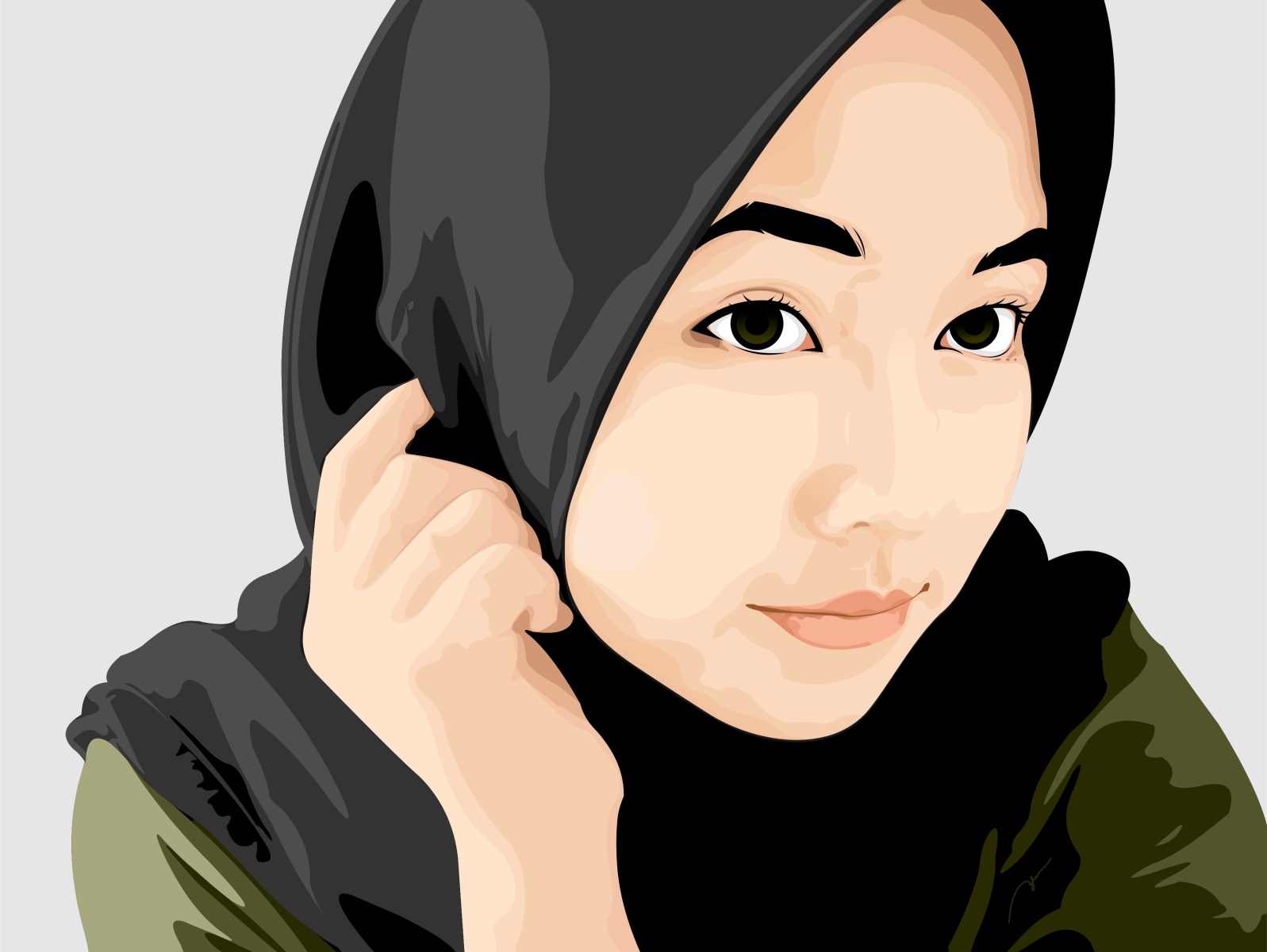 Detail Gambar Vector Kerudung Nomer 44