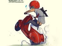 Detail Gambar Vespa Cartoon Nomer 16