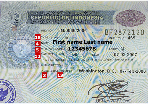 Detail Gambar Visa Indonesia Nomer 12