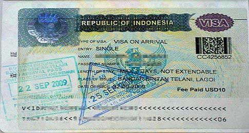 Detail Gambar Visa Indonesia Nomer 13