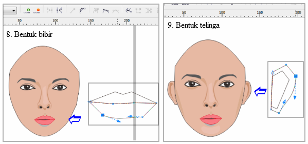 Detail Gambar Wajah Dengan Corel Nomer 7