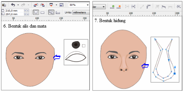 Detail Gambar Wajah Dengan Corel Nomer 9