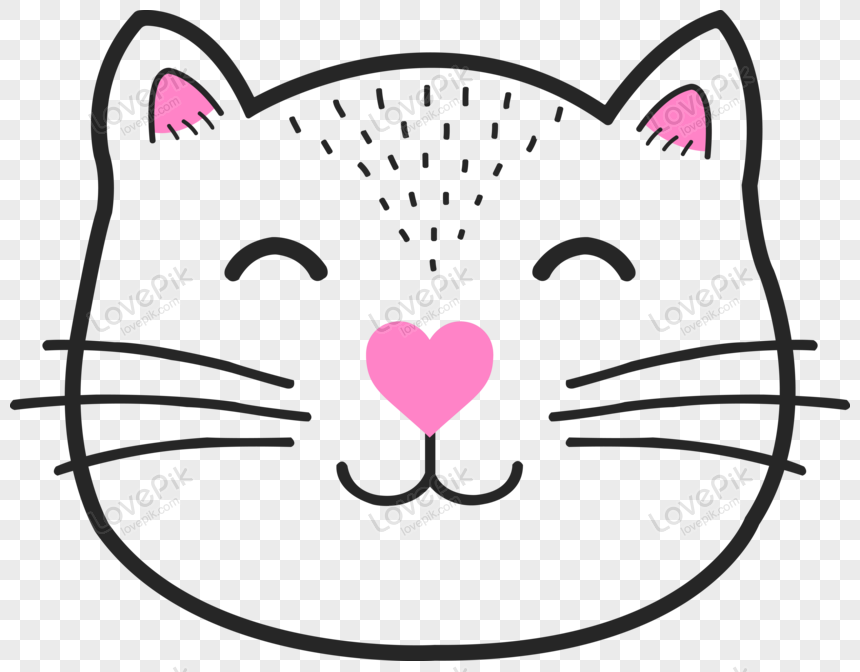 Detail Gambar Wajah Kucing Kartun Nomer 10