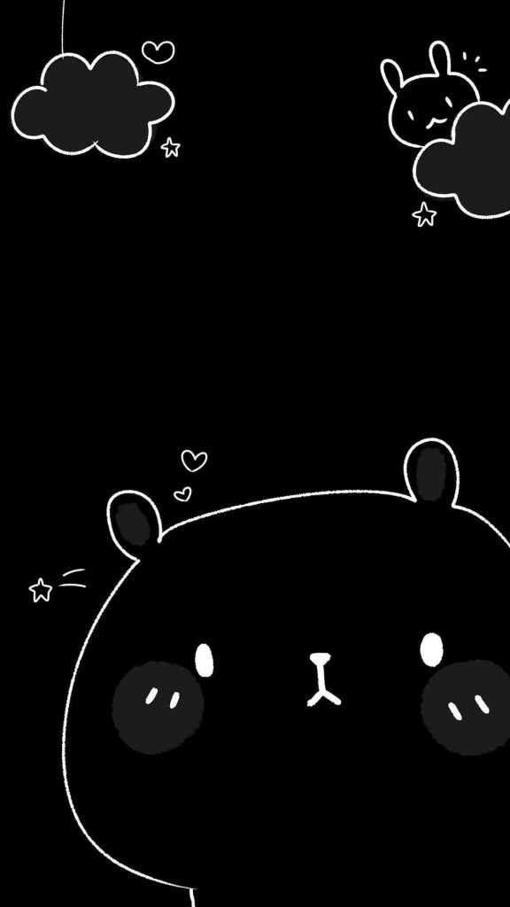 Detail Gambar Wallpaper Lucu Warna Hitam Nomer 6