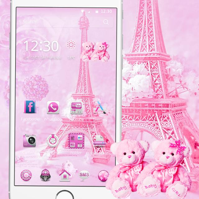 Detail Gambar Wallpaper Paris Warna Pink Nomer 11