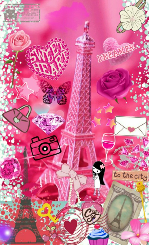 Detail Gambar Wallpaper Paris Warna Pink Nomer 21