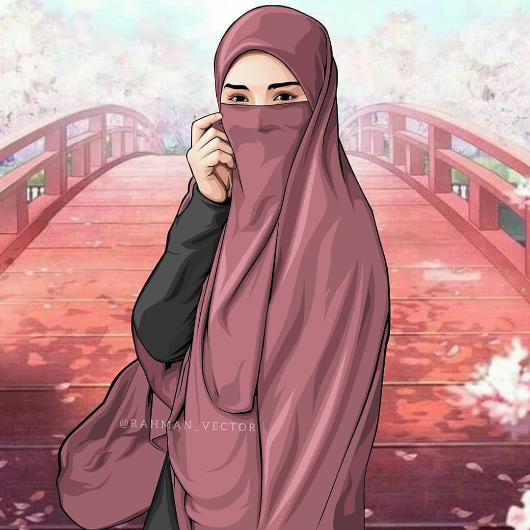 Detail Gambar Wanita Berhijab Syar I Kartun Nomer 35