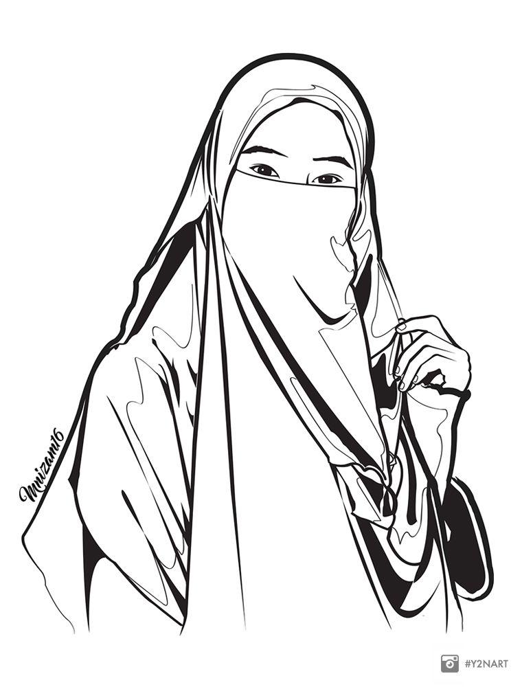 Detail Gambar Wanita Muslim Pakai Pensil Nomer 3