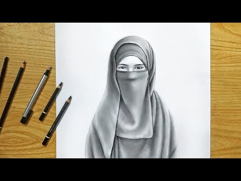 Detail Gambar Wanita Muslim Pakai Pensil Nomer 44