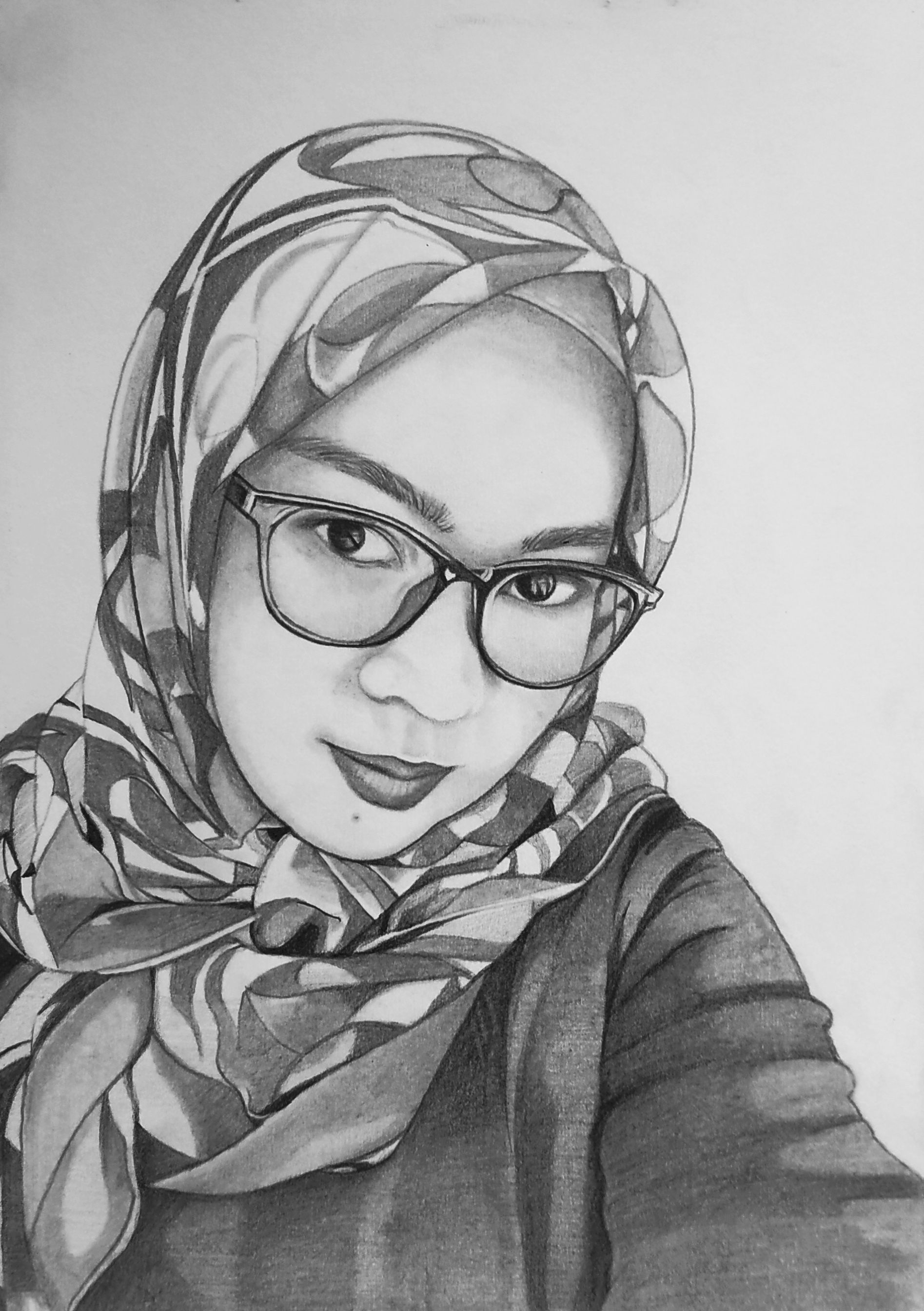 Detail Gambar Wanita Muslim Pakai Pensil Nomer 8