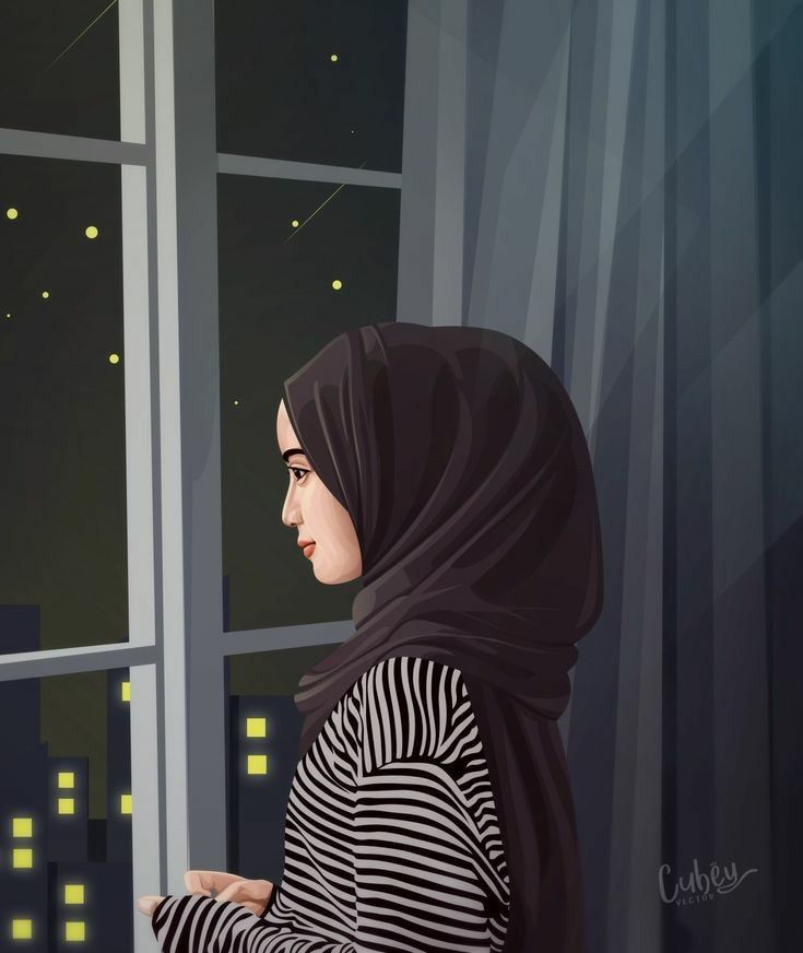 Detail Gambar Wanita Muslimah Berhijab Kartun Nomer 4