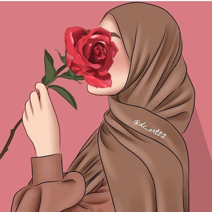Detail Gambar Wanita Muslimah Memegang Bunga Nomer 29