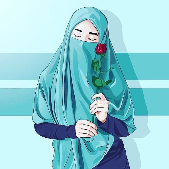 Detail Gambar Wanita Muslimah Memegang Bunga Nomer 9