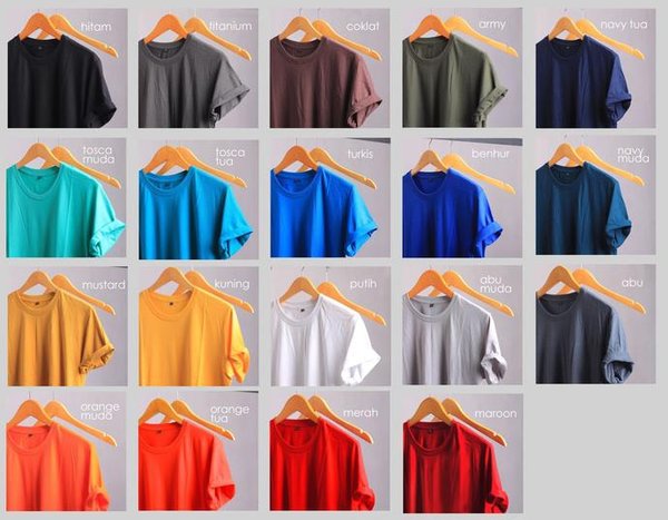 Gambar Warna Baju Kaos Keren - KibrisPDR