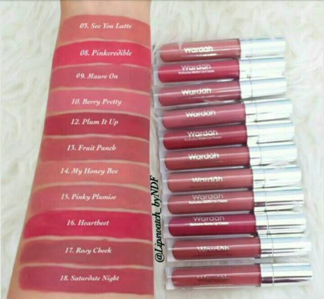 Detail Gambar Warna Lipstik Wardah Lip Cream Nomer 7