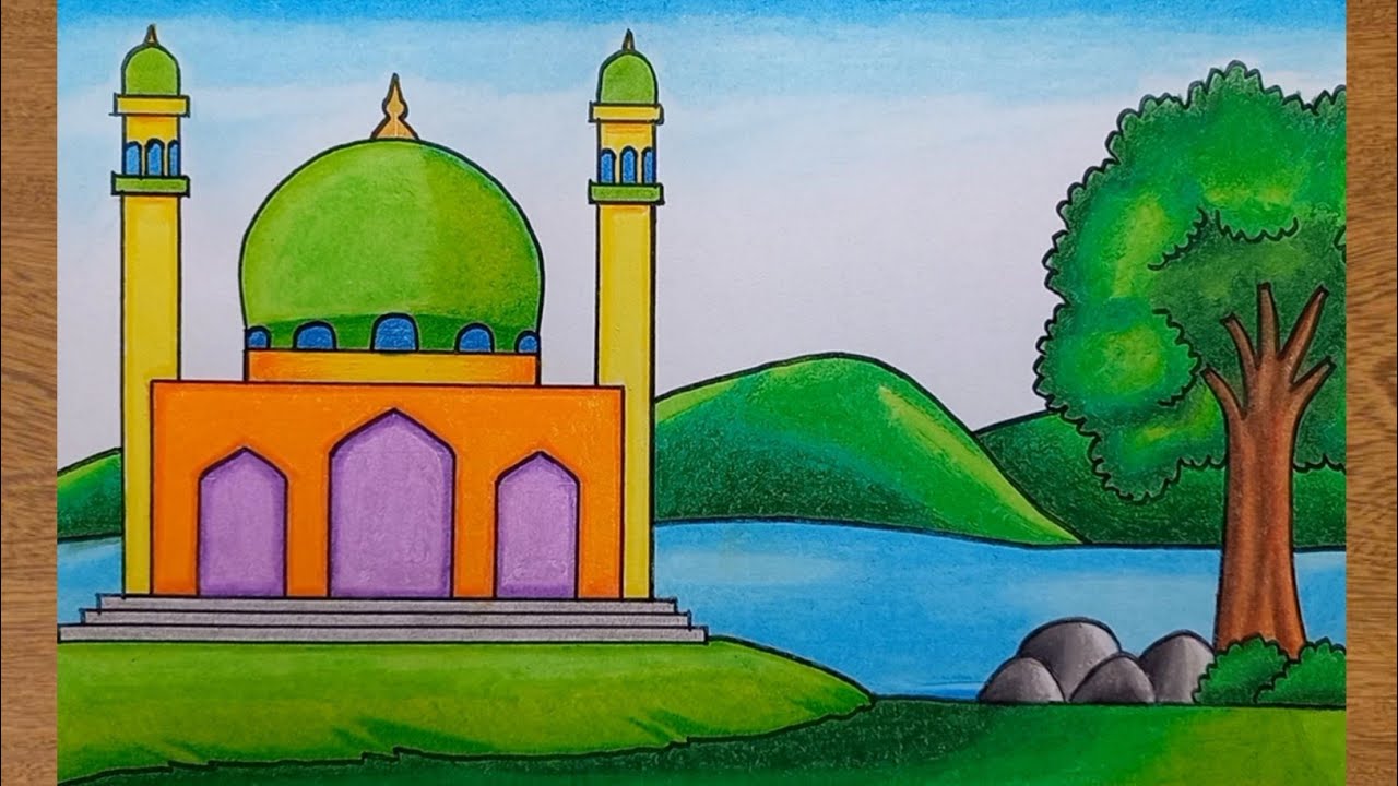 Detail Gambar Warna Masjid Nomer 17