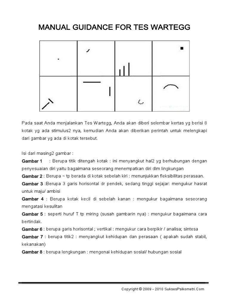 Detail Gambar Wartegg Test Nomer 54