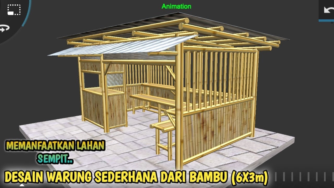 Detail Gambar Warung Sederhana Dari Bambu Nomer 19