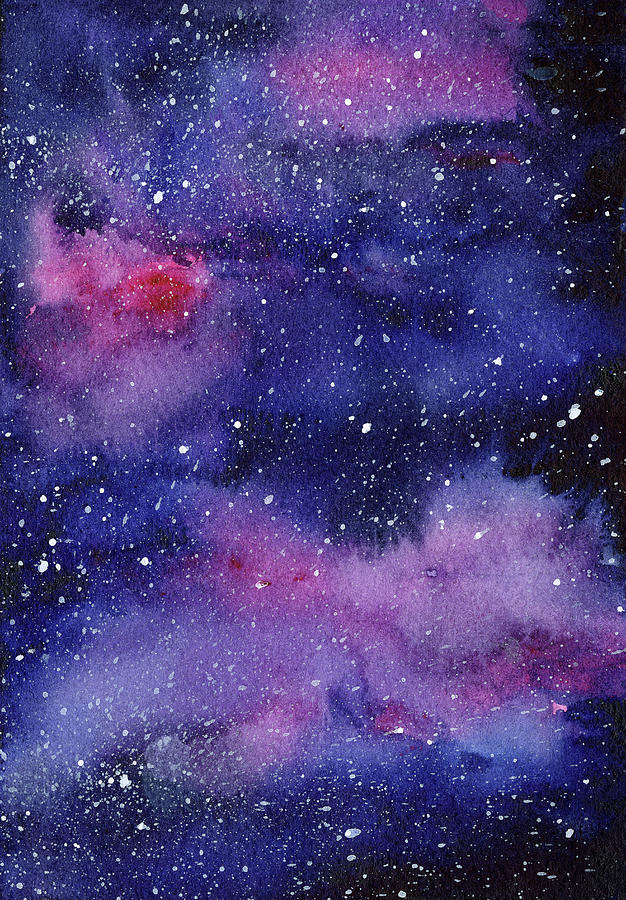 Detail Gambar Watercolor Galaxy Nomer 11