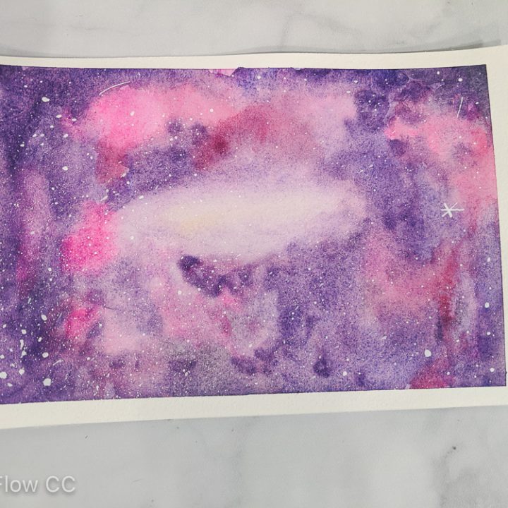 Detail Gambar Watercolor Galaxy Nomer 4