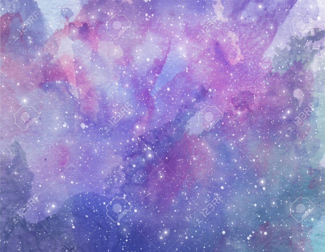 Detail Gambar Watercolor Galaxy Nomer 51