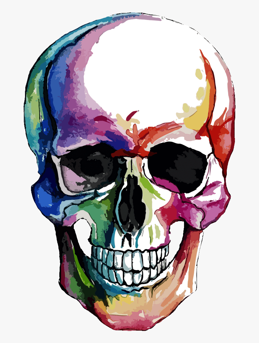 Aquarell Skull - KibrisPDR