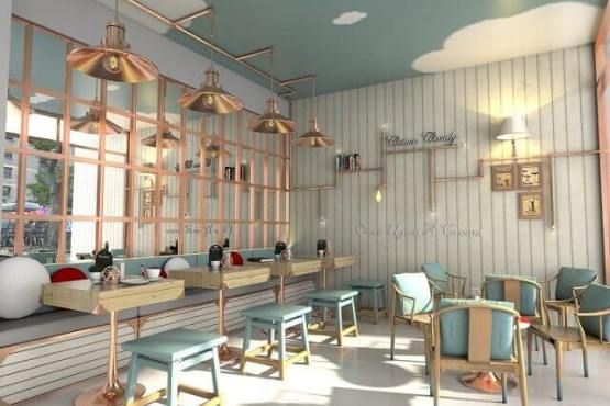 Detail Desain Cafe Klasik Modern Nomer 50