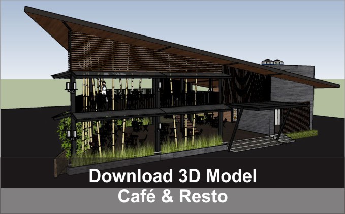 Detail Desain Cafe Lantai 2 Nomer 25
