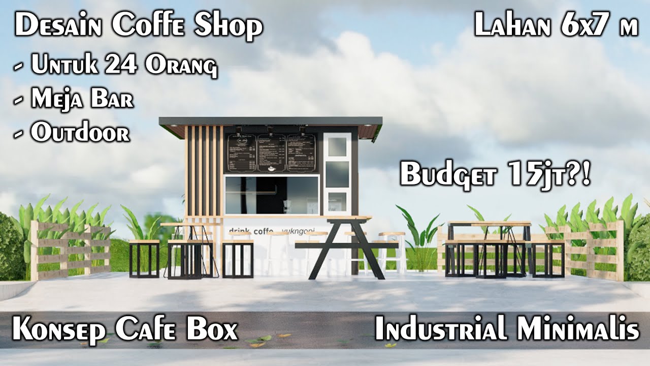 Detail Desain Cafe Mini Pinggir Jalan Nomer 19