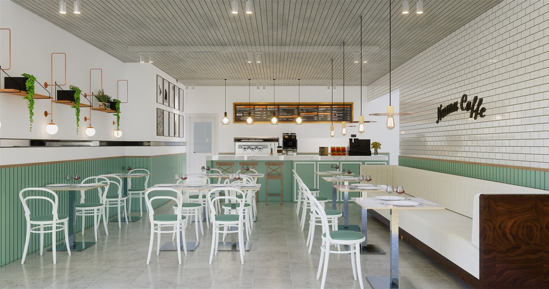 Detail Desain Cafe Modern Nomer 12