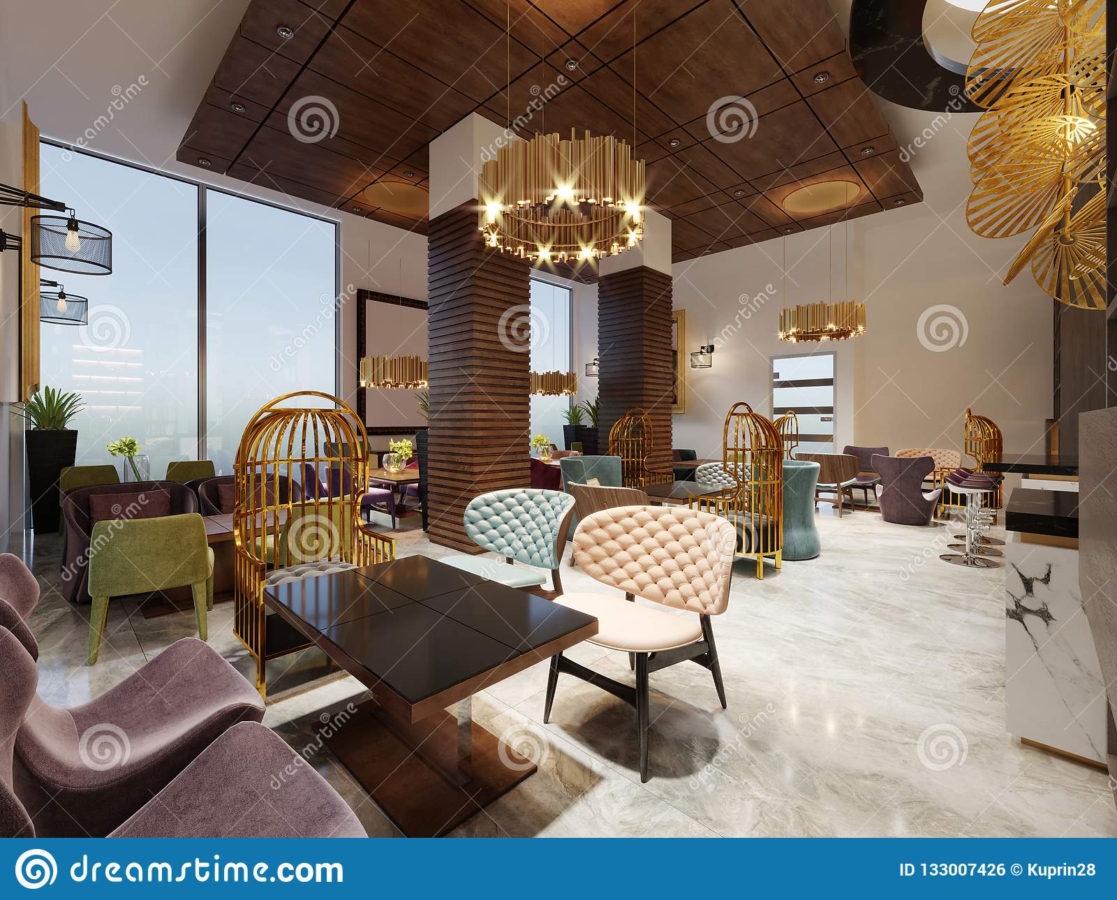 Detail Desain Cafe Modern Nomer 50