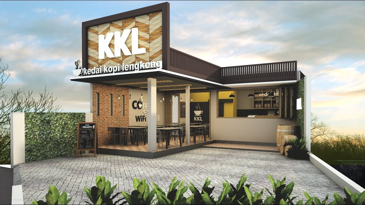 Detail Desain Cafe Modern Nomer 8