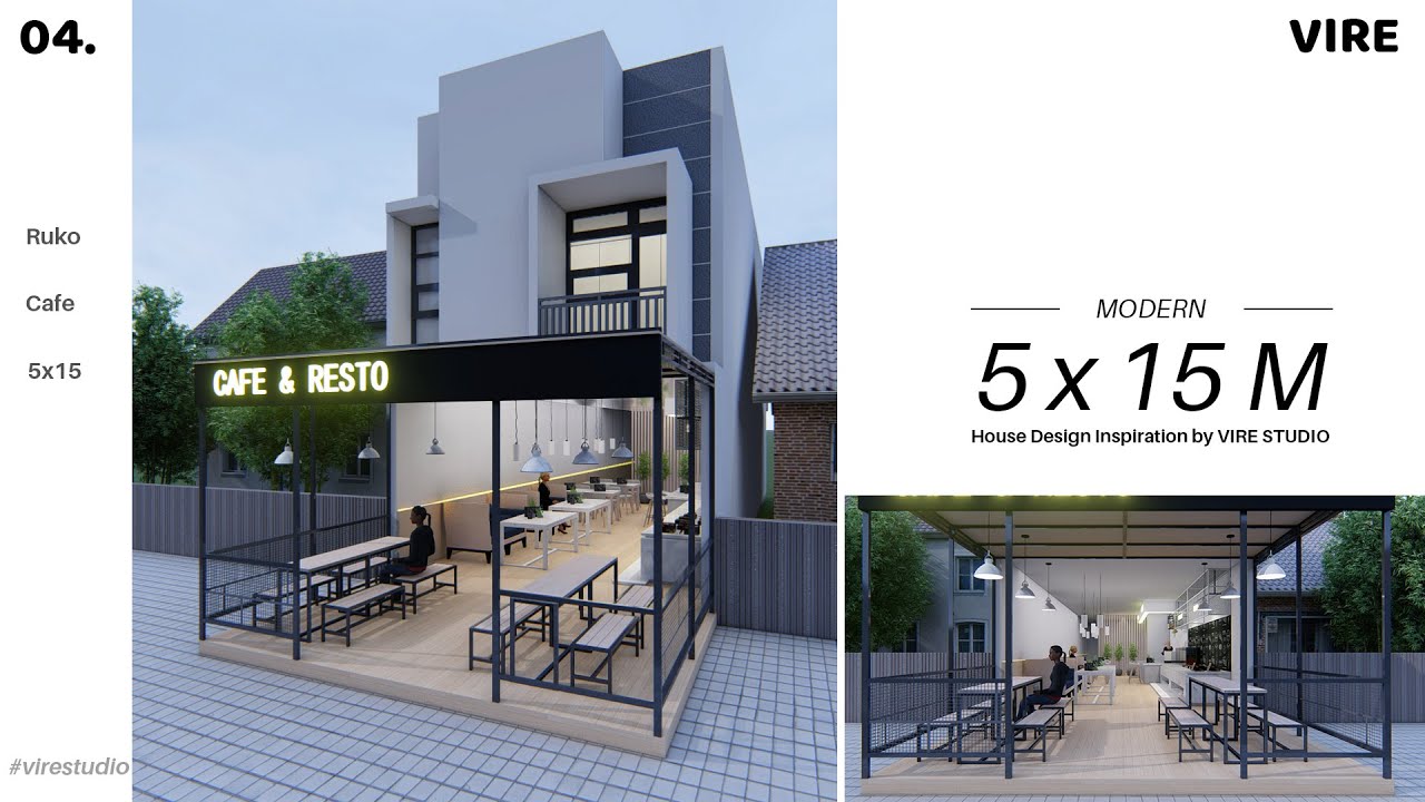 Detail Desain Cafe Ruko Sederhana Nomer 37