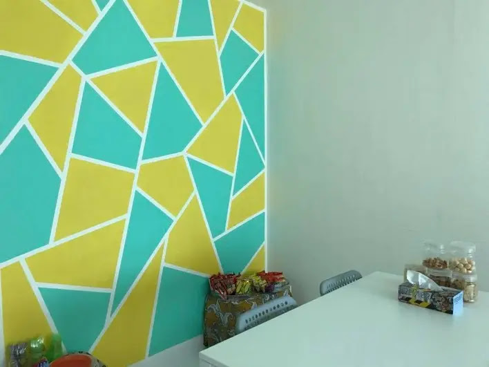Detail Desain Cat Kamar Abstrak Nomer 19