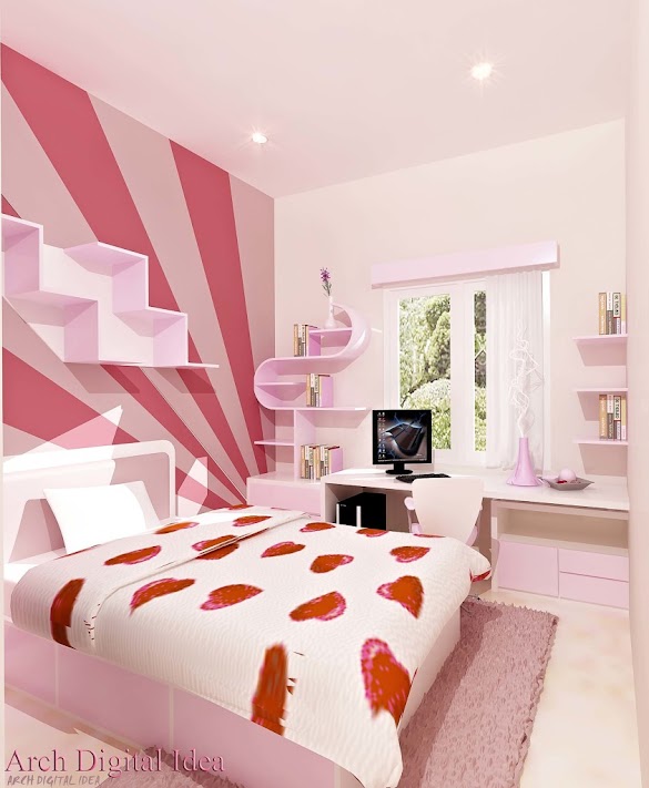 Detail Desain Cat Kamar Abstrak Nomer 24